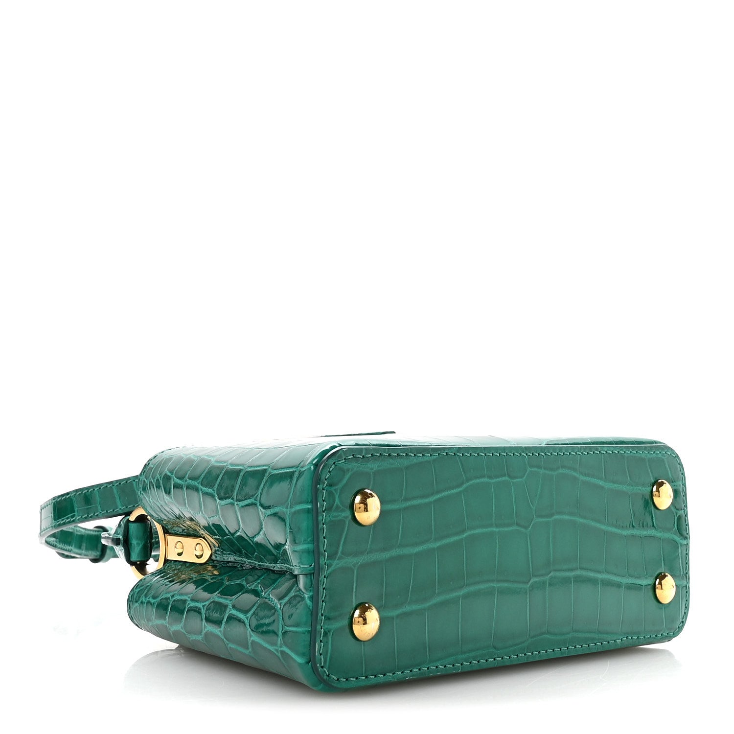 Louis Vuitton Crocodile Mini Capucines Emeraude 3 of 9