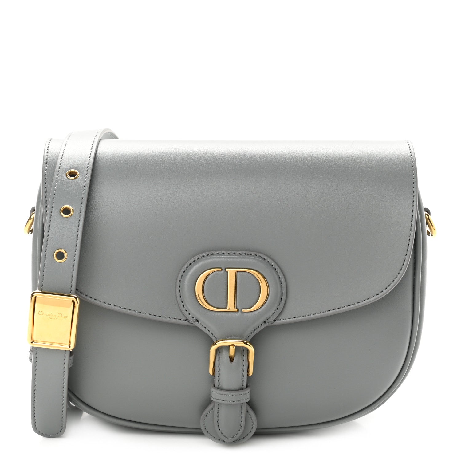 Christian Dior Box Calfskin Medium Bobby Flap Gray 1 of 9