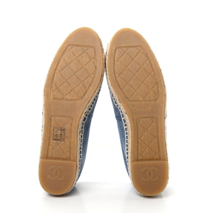 Chanel Denim CC Espadrilles 41 Blue Black 6 of 11