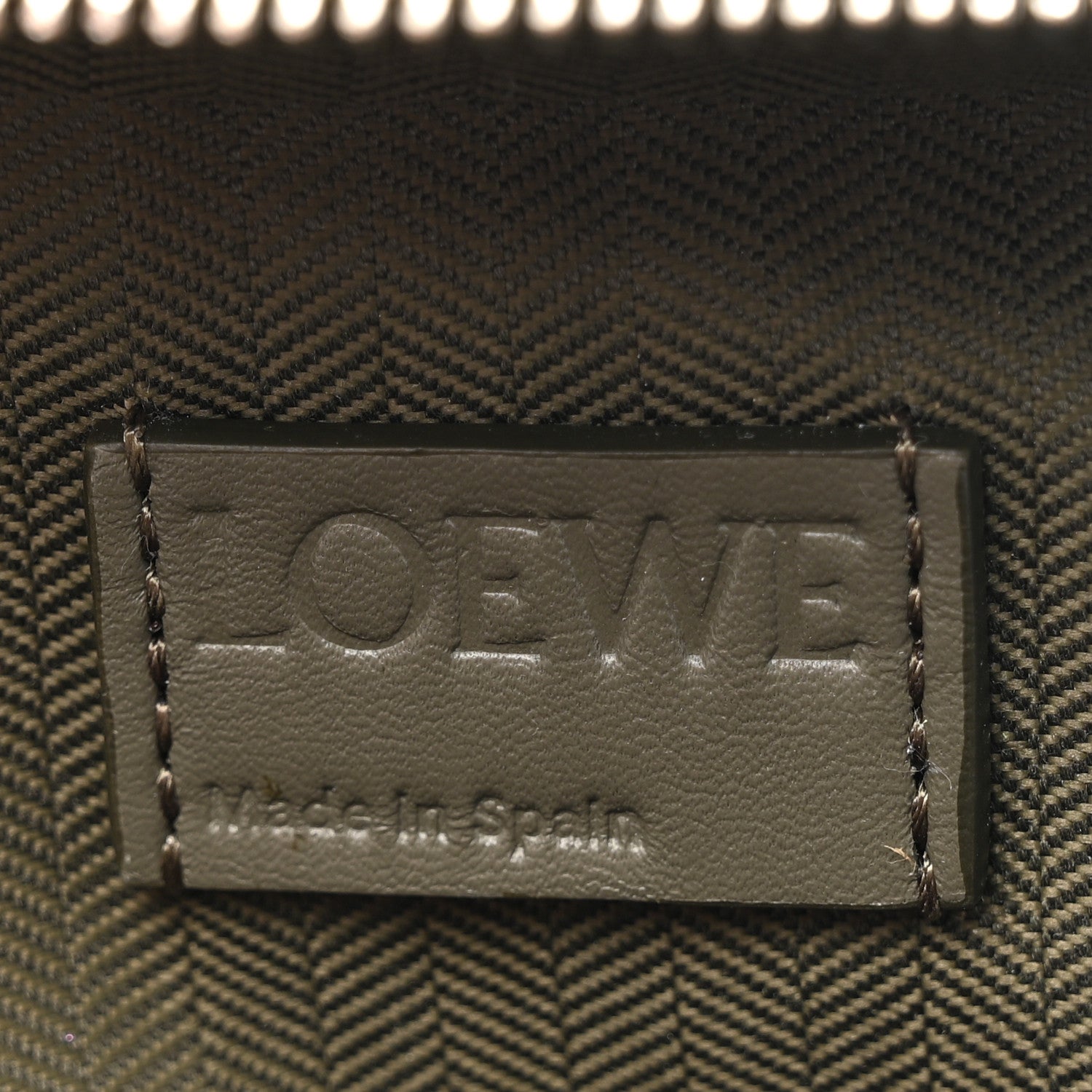 Loewe Satin Calfskin Mini Camera Bag Olive Green 7 of 11