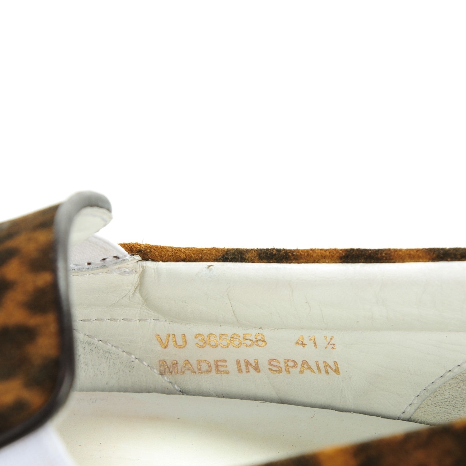 Saint Laurent Leopard Print Lame Skate Slip On Sneakers 41.5 Gold 7 of 9