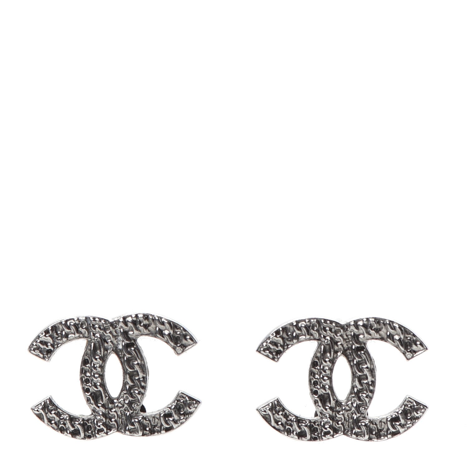 Chanel Ruthenium CC Chain Earrings 1 of 5