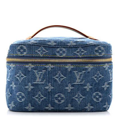 Louis Vuitton Monogram Denim Nice Mini Vanity Blue 1 of 7
