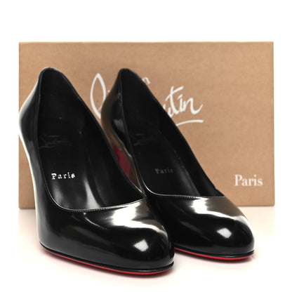 Christian Louboutin Patent Pumppie Abrasivato 85 Pumps 40 Black 8 of 8