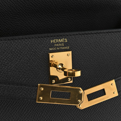 Hermes Epsom Kelly Sellier 25 Black 10 of 23
