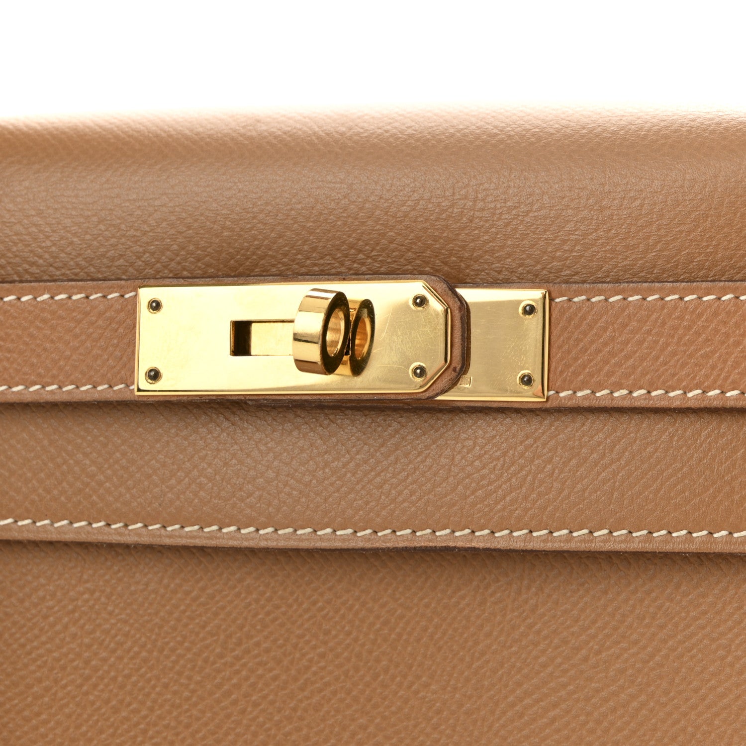 Hermes Courchevel Kelly Sellier 28 Tabac Camel 8 of 10