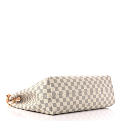 Louis Vuitton Damier Azur Graceful MM Rose Ballerine 4 of 8