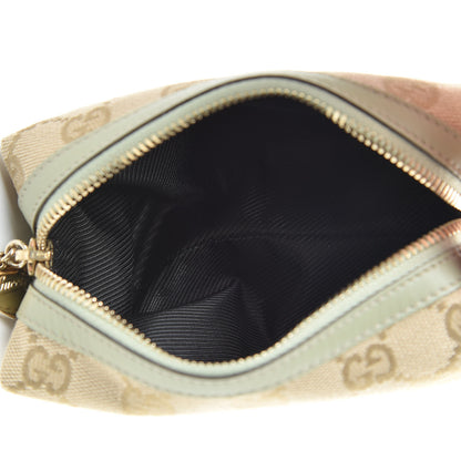 Gucci Monogram Small Cosmetic Case Metallic Green 5 of 8