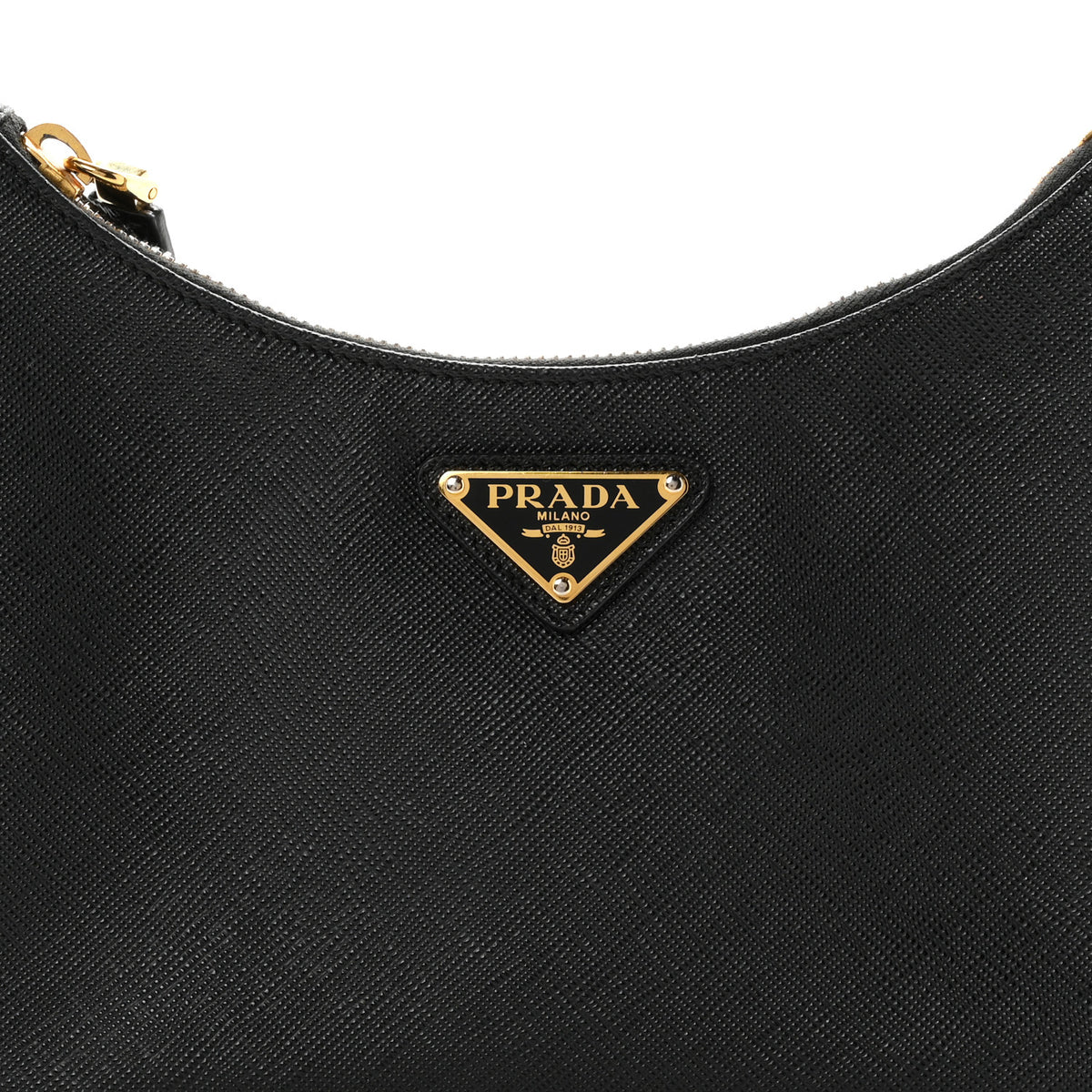 Prada Saffiano Lux Mini Re-Edition Shoulder Bag Black 9 of 11