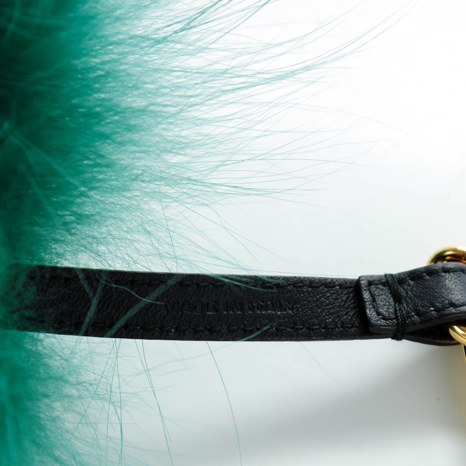 Fendi Fox Rabbit Goat Mink Fur Vitello Flamingo Minty Monster Bag Bug Charm Green Apple Multicolor 3 of 5