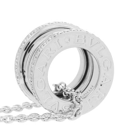 Bulgari 18K White Gold Diamond B.Zero1 Pendant Necklace 5 of 8