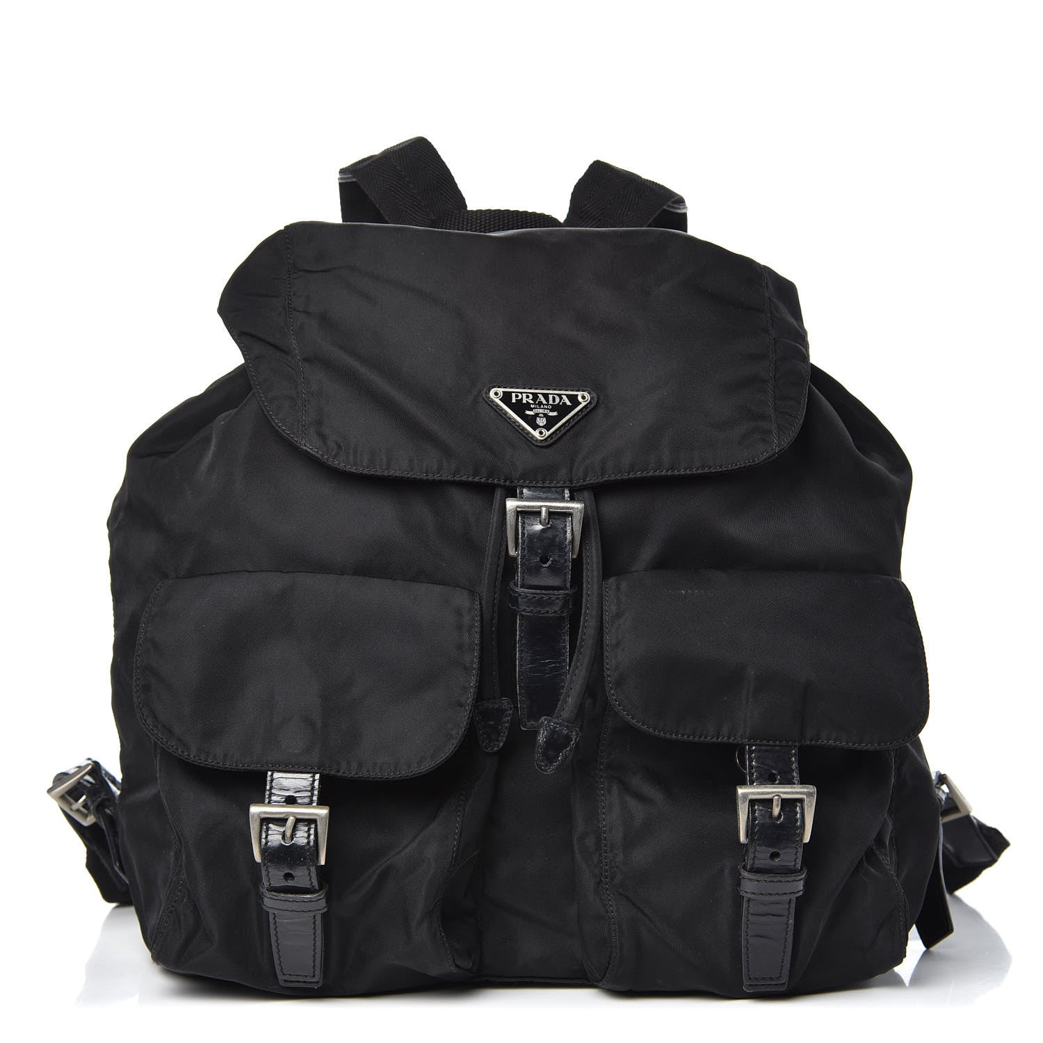 Prada Nylon Vela Medium Backpack Black 1 of 11
