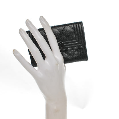 Chanel Caviar Quilted Boy Flap Card Holder So Black 2 of 8
