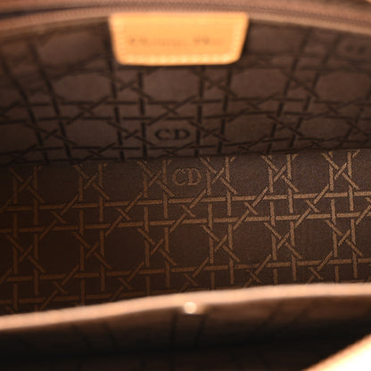 Christian Dior Patent Chrome Beaded Malice Tote Beige 5 of 10