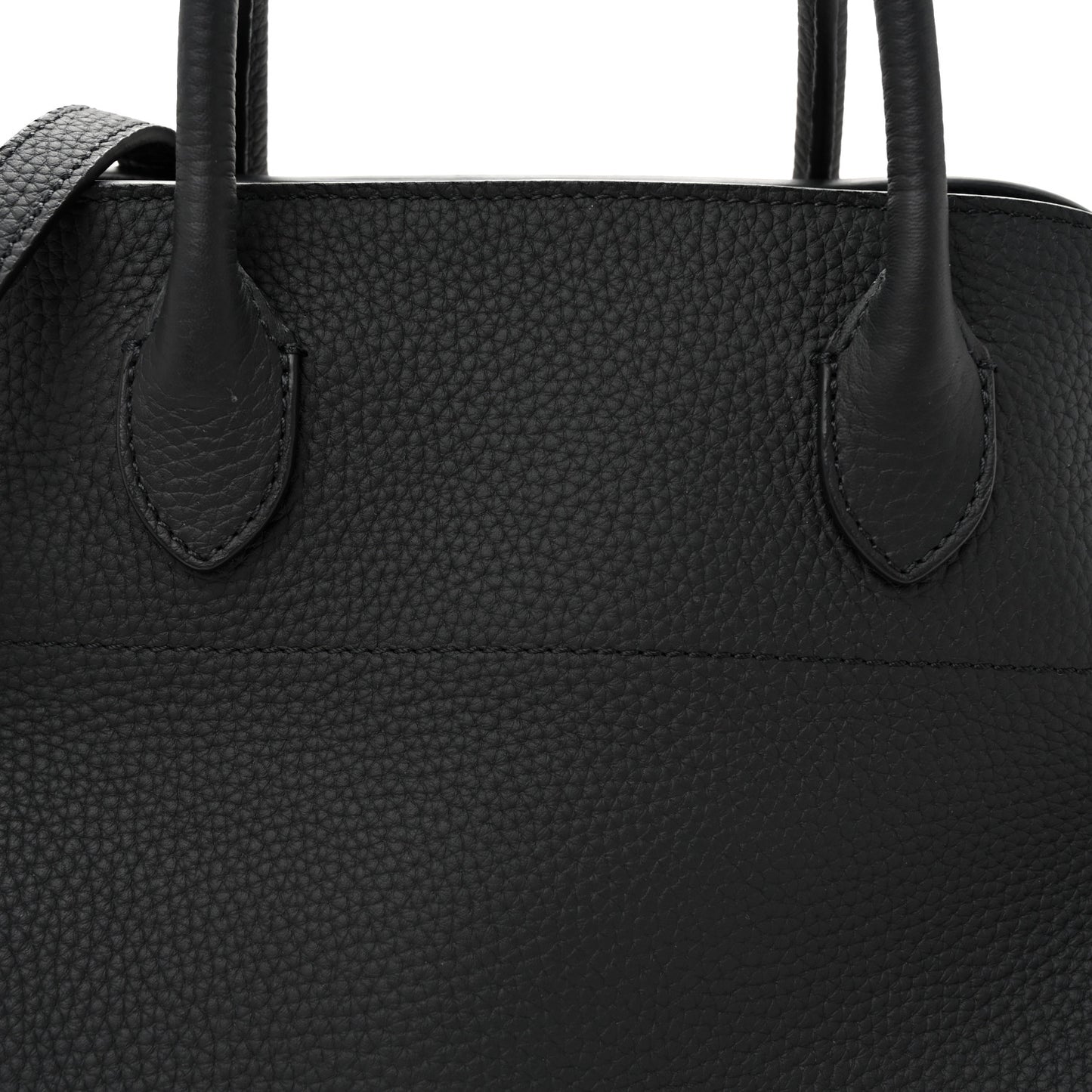 Matte Grained Calfskin Soft Margaux 12 Black