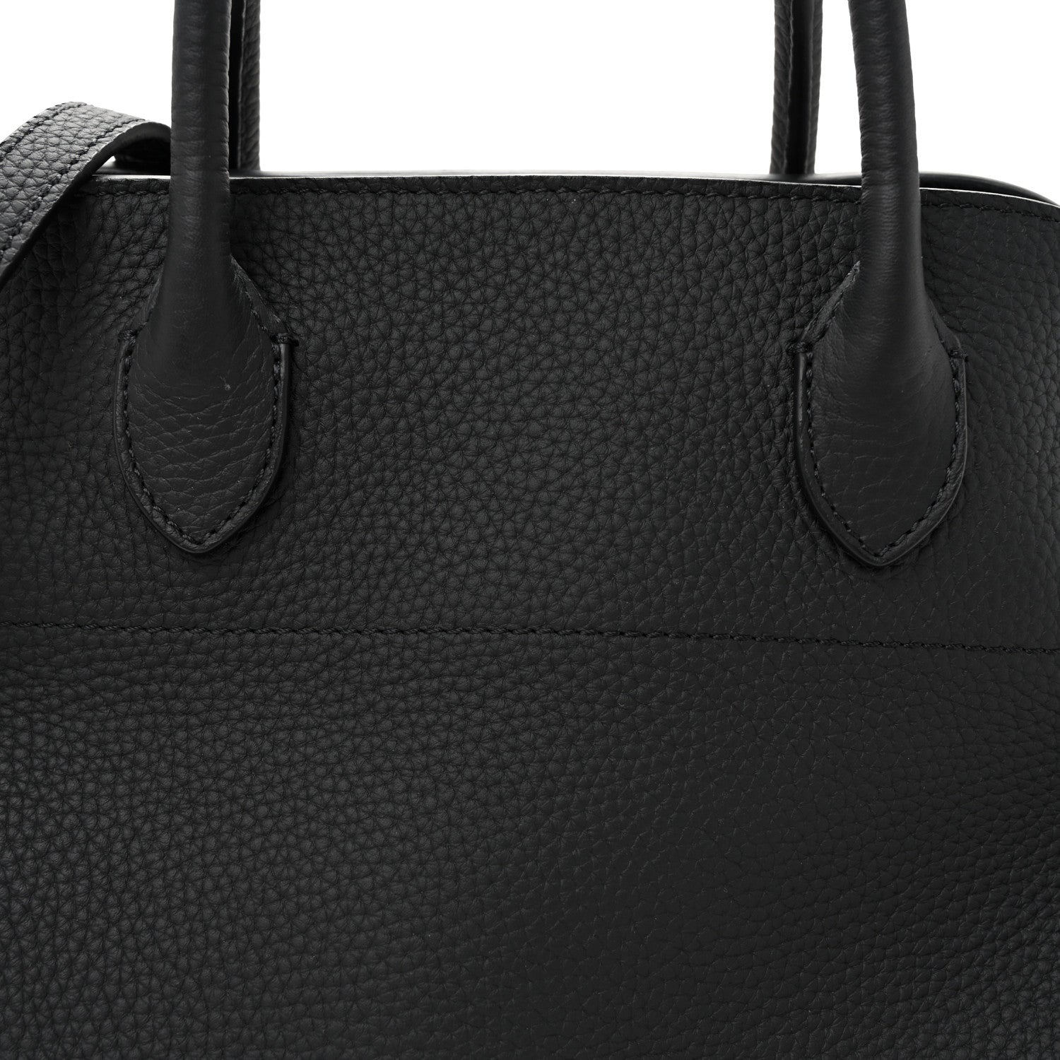 The Row Matte Grained Calfskin Soft Margaux 12 Black 7 of 9