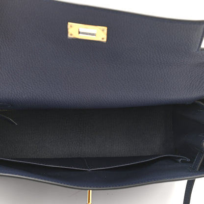Hermes Togo Kelly Retourne 28 Bleu Nuit 5 of 11