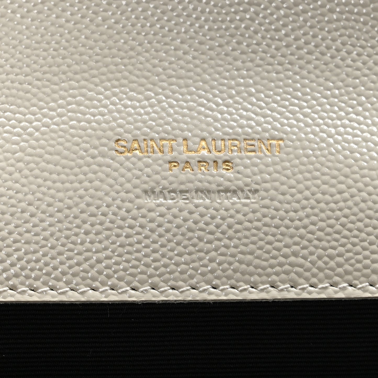 Grain De Poudre Matelasse Chevron Monogram Envelope Clutch Crema Soft