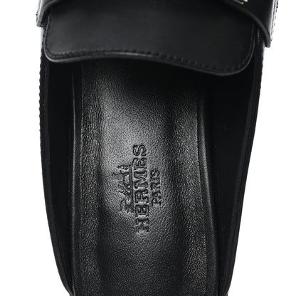 Hermes Calfskin Iota Mules 35 Black 8 of 10