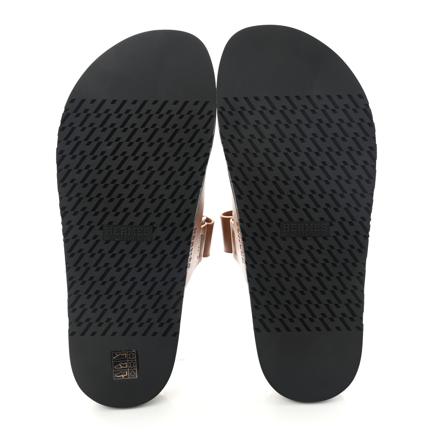 Hermes Calfskin Mens Chypre Sandals 43 Gold 5 of 8