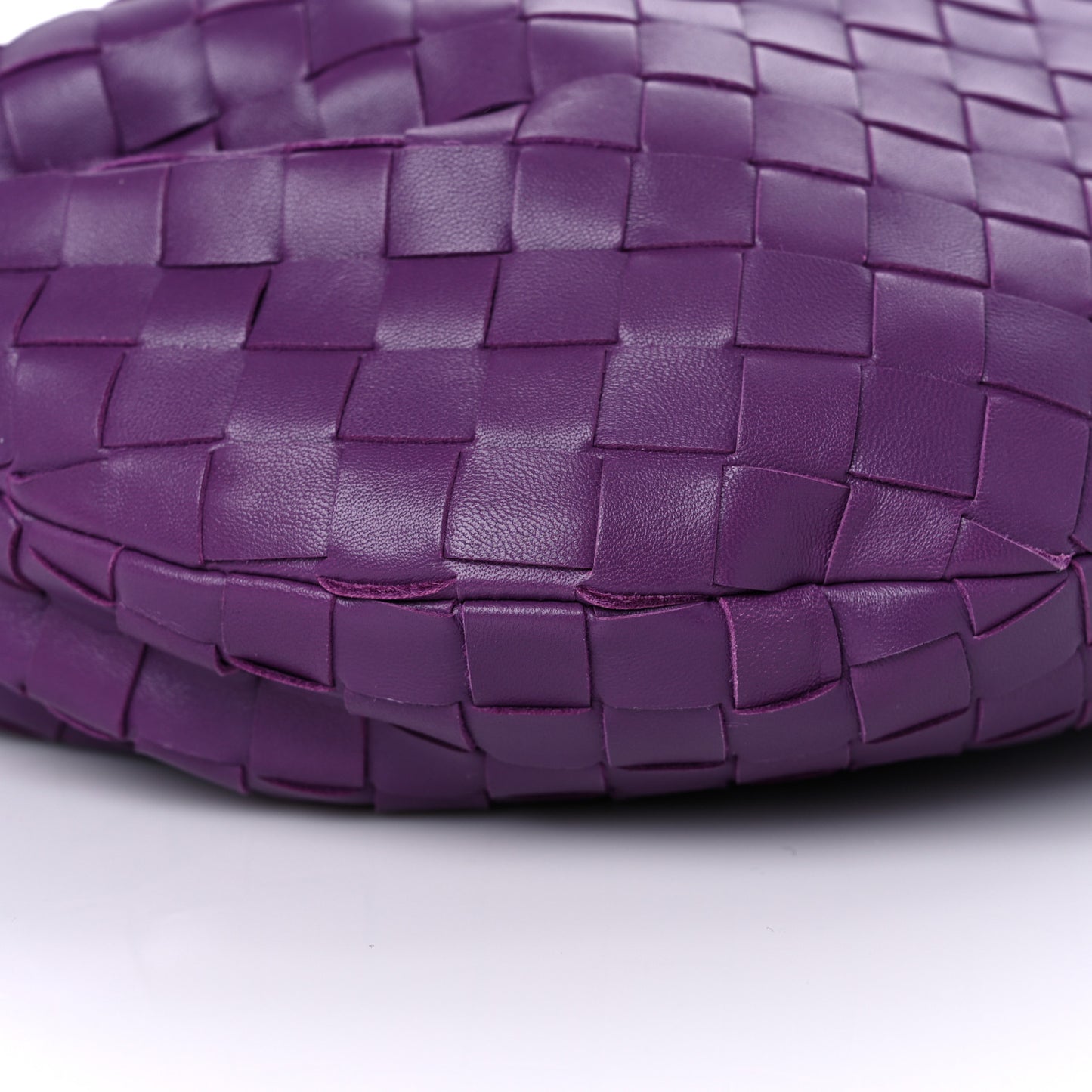 Nappa Intrecciato Teen Jodie Hobo Eggplant