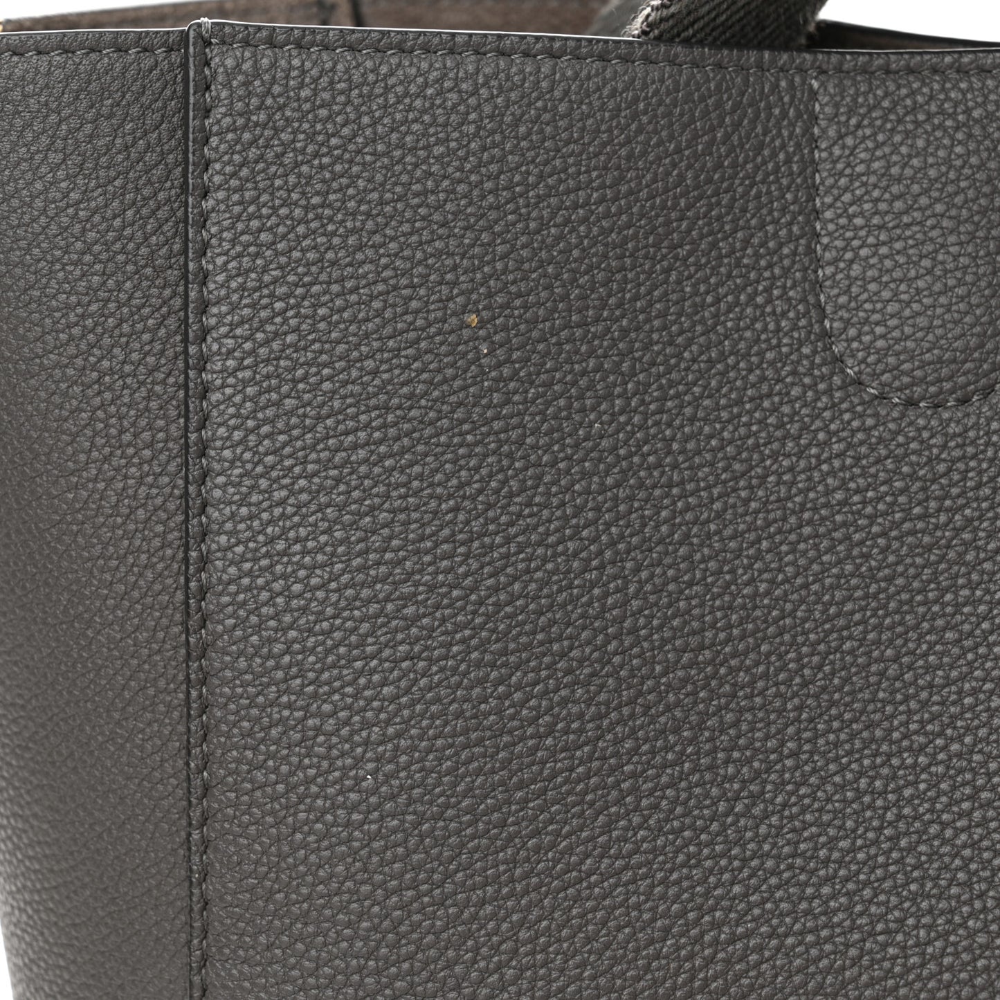 Soft Grained Calfskin Small Sangle Bucket Bag Kohl
