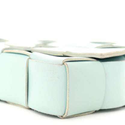 Bottega Veneta Nappa Maxi Intreccio Cassette Bag Teal Washed 10 of 13