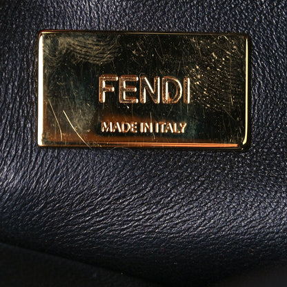 Fendi Nappa Stacked Bar Mini Peekaboo Iconic Satchel Black 6 of 12