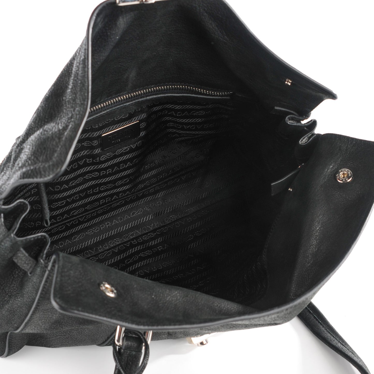Cervo Antik Easy A Foldover Pushlock Satchel Nero Black
