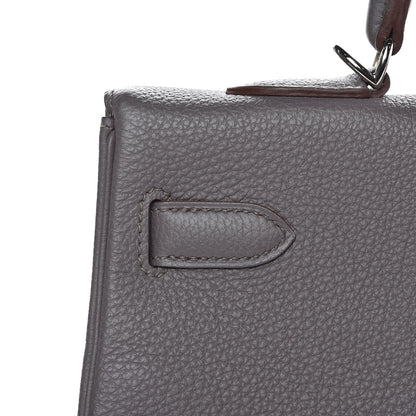 Hermes Togo Kelly Retourne 35 Etain 24 of 33