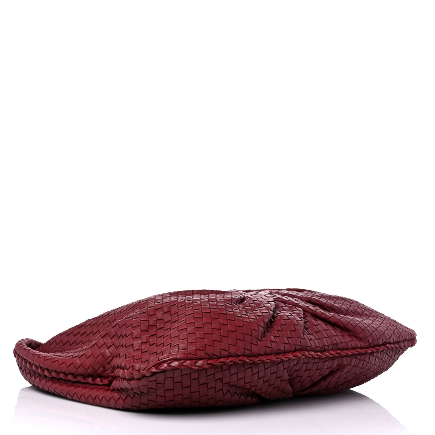 Nappa Intrecciato Pleated Large Veneta Hobo Eclipse