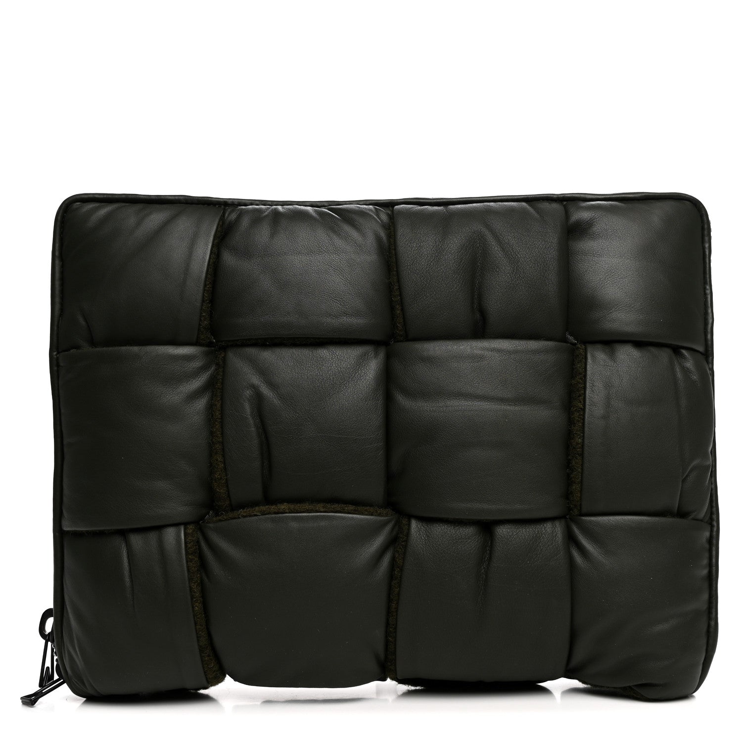 Bottega Veneta Calfskin Maxi Intrecciato Puffy Laptop Pouch Camping 1 of 6