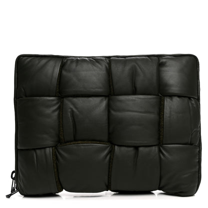 Bottega Veneta Calfskin Maxi Intrecciato Puffy Laptop Pouch Camping 1 of 6