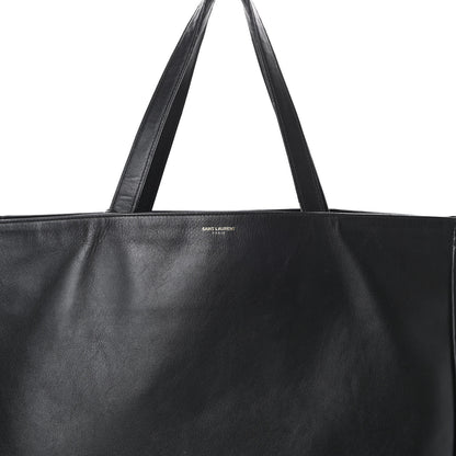 Saint Laurent Calfskin Suede Reversible East West Shopper Tote Black 9 of 20