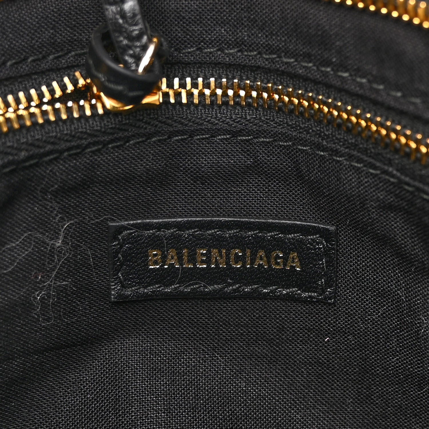 Balenciaga Calfskin Crocodile Embossed Gold Metallic Edge Hardware S City Black 6 of 10