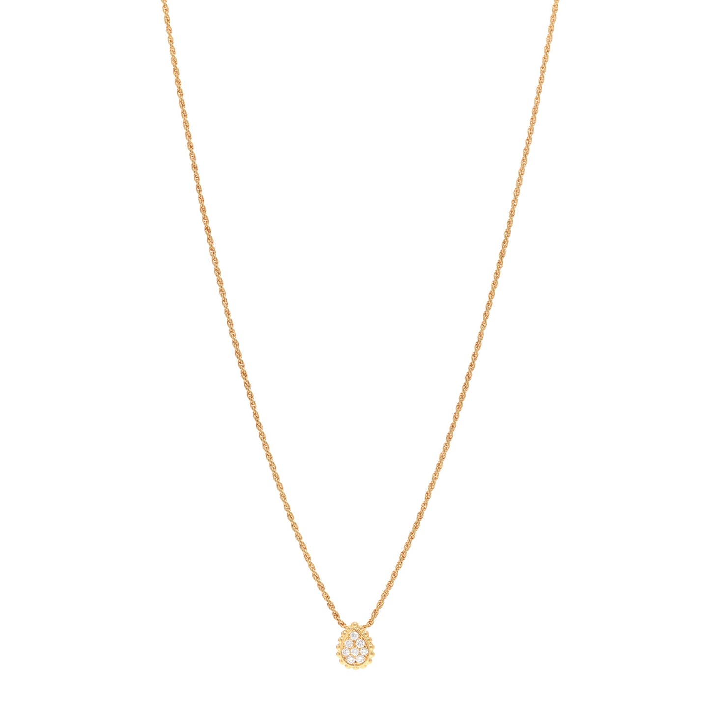 18K Yellow Gold Diamond XS Serpent Boheme Necklace