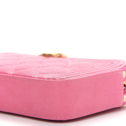 Chanel Caviar Quilted Small Boy Clutch With Chain Pink 10 of 14