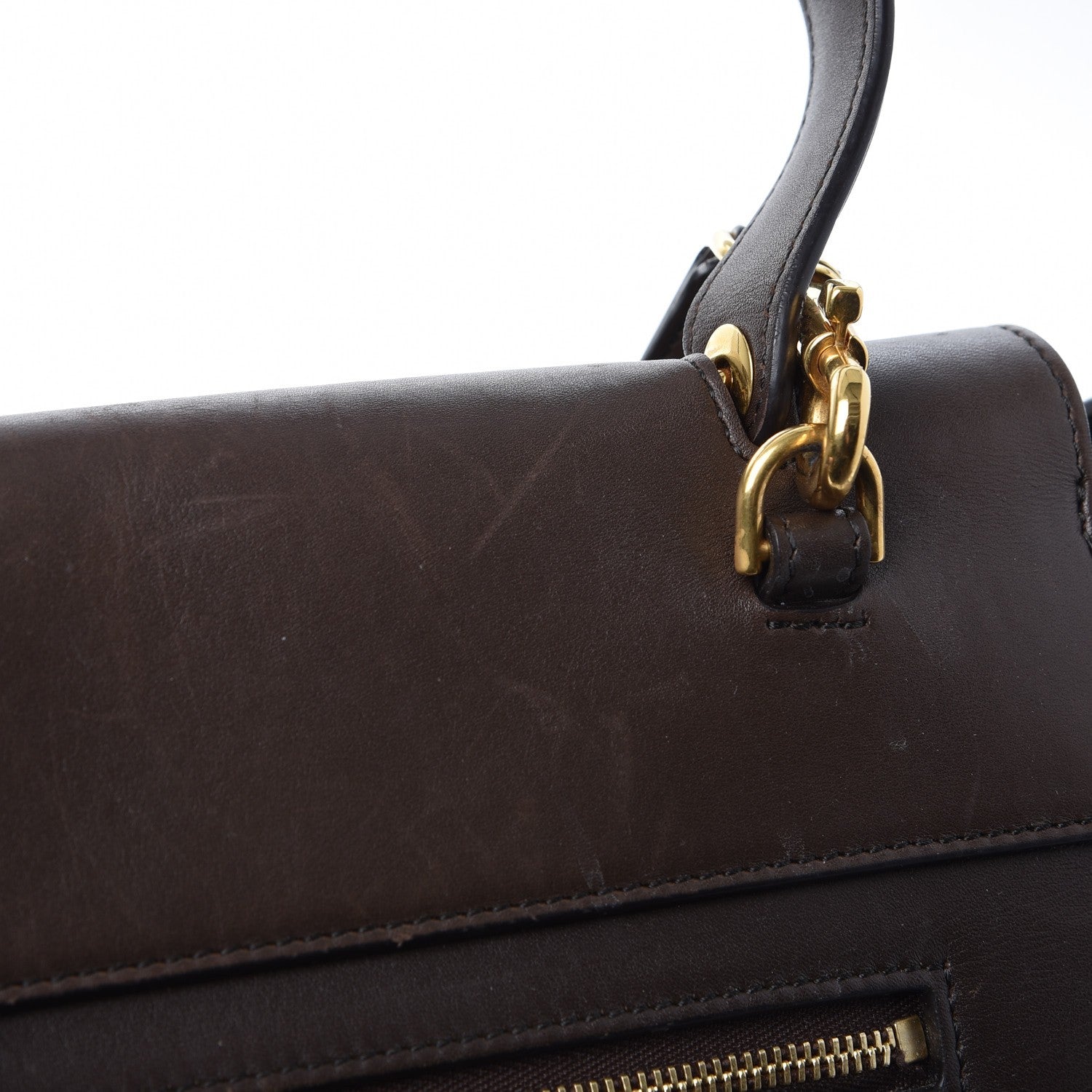 Celine Supersoft Calfskin Mini Belt Bag Wood 18 of 18