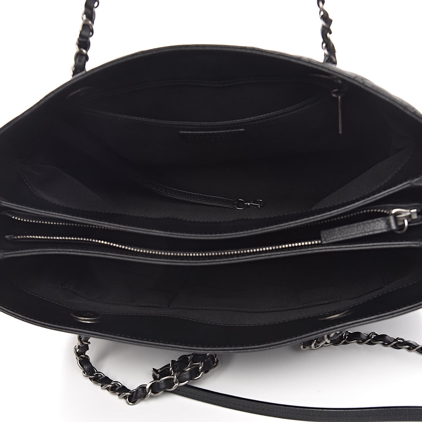 Caviar Quilted Urban Companion Shopping Tote Black