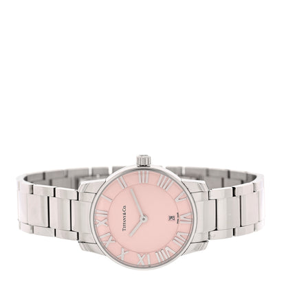 Tiffany Stainless Steel 29mm Atlas 2-Hand Quartz Watch Pink 2 of 5