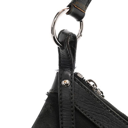 Gucci Monogram Horsebit Hobo Black 26 of 34