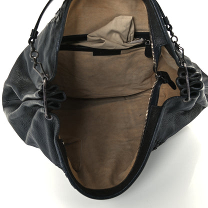 Bottega Veneta Cervo Deerskin Woven Hobo Black 5 of 11