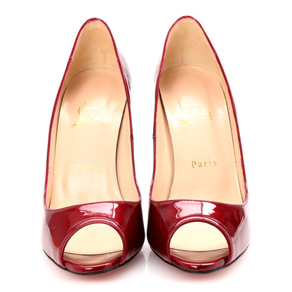 Christian Louboutin Patent You You 100 Pumps 38.5 Rouge 3 of 8