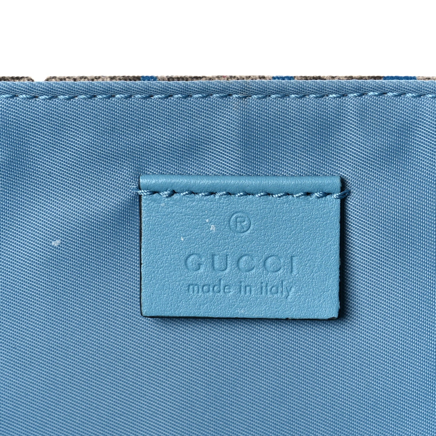 GG Supreme Monogram Star Print Diaper Bag Blue Multicolor