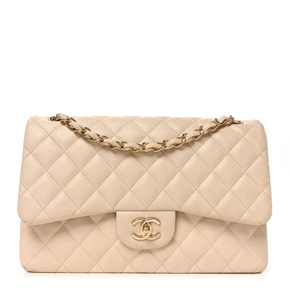Chanel Caviar Quilted Jumbo Double Flap Beige Clair 1 of 10