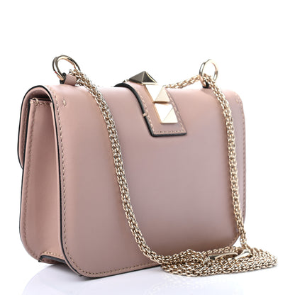 Valentino Garavani Vitello Small Glam Lock Rockstud Flap Poudre 3 of 9