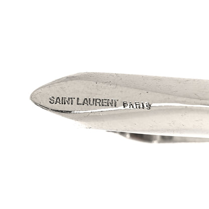 Saint Laurent Metal Crystral Chain Link Bracelet Silver 4 of 4