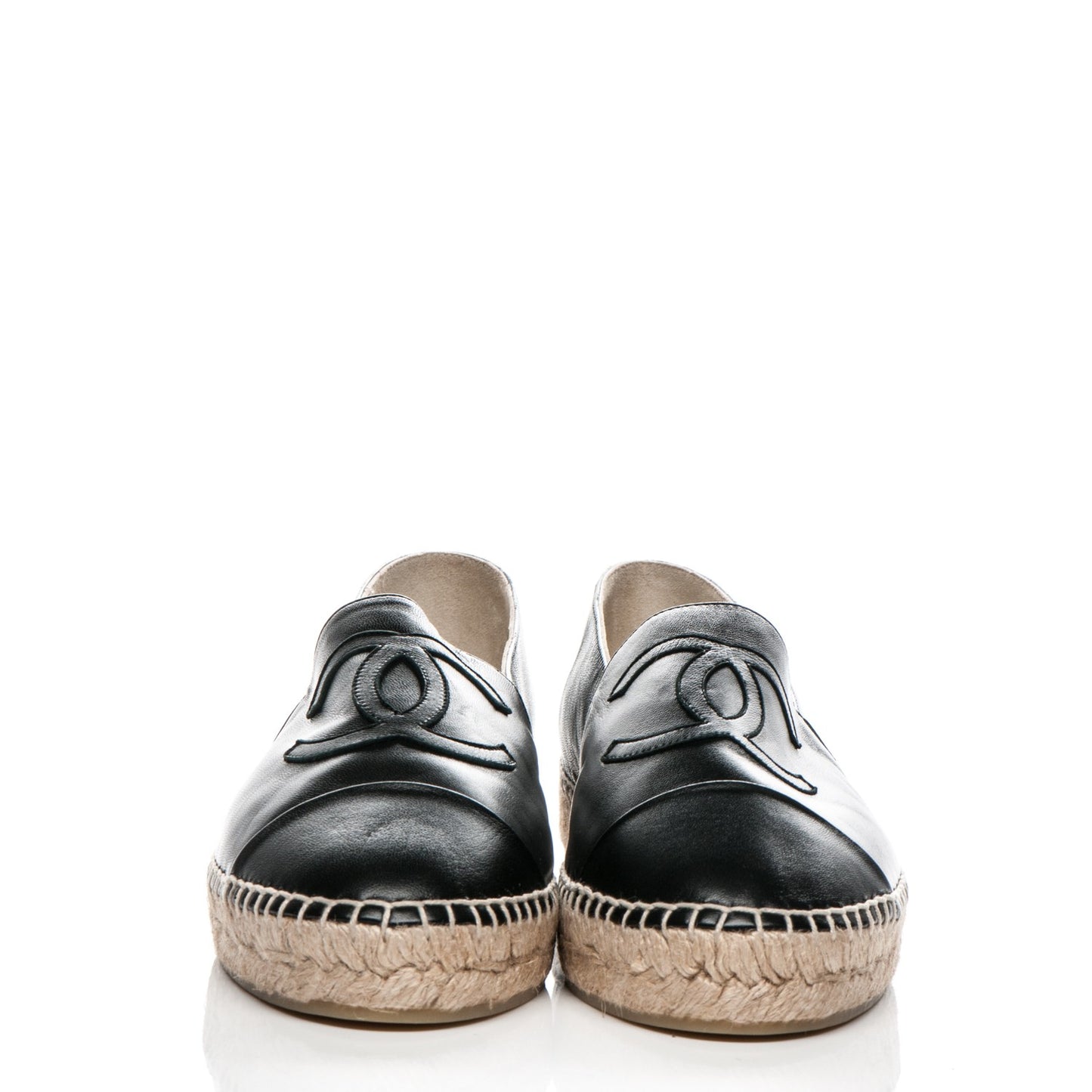 Lambskin CC Espadrilles 40 Black