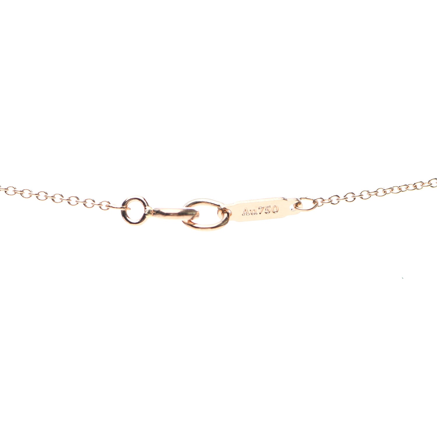 Tiffany 18K Rose Gold Atlas Open Pendant Necklace 5 of 6