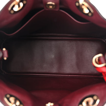 Christian Dior Calfskin Medium Diorissimo Bag Red 6 of 13